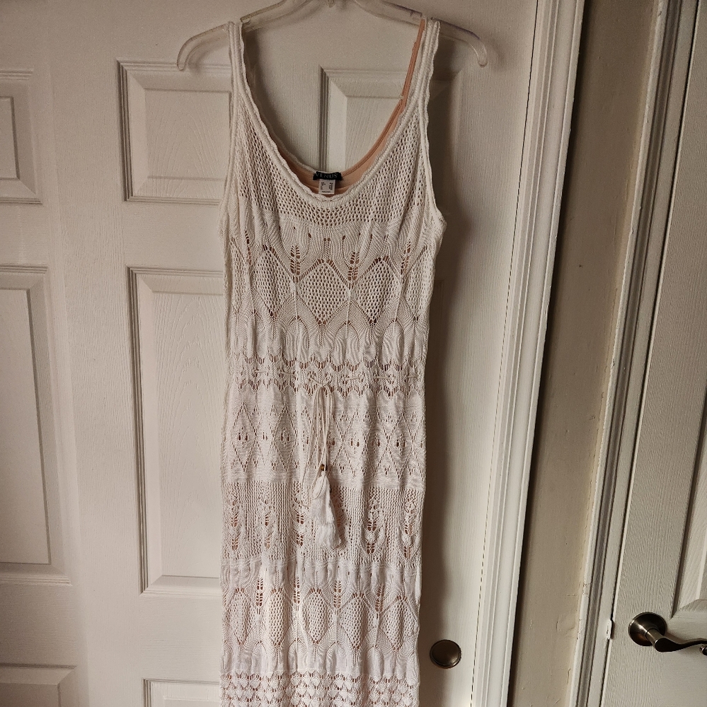 Crochet knit dress